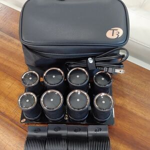 T3 Black and Gold Hair Rollers Set